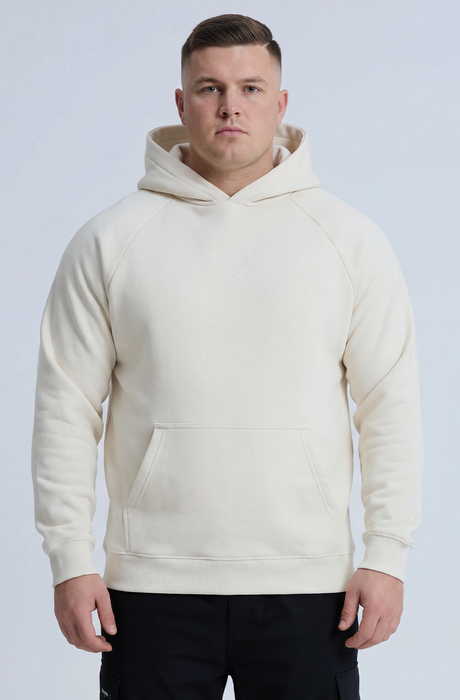 MagicBee Glow-in-the-dark logo Raglan Hoodie - BEIGE