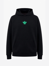 MagicBee Glow-in-the-dark logo Raglan Hoodie - Black