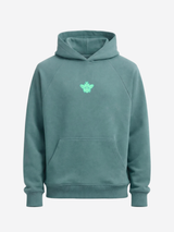 MagicBee Glow-in-the-dark logo Raglan Hoodie - Green