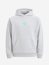 MagicBee Glow-in-the-dark logo Raglan Hoodie - ICE GREY