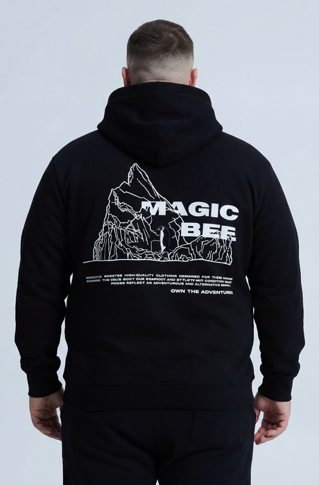 MagicBee Iceberg Logo Hoodie - Black