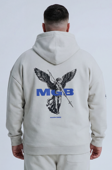 MagicBee Archangel Logo Hoodie - Ice Grey