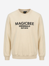 MagicBee Originals 3D Logo Sweatshirt - Beige