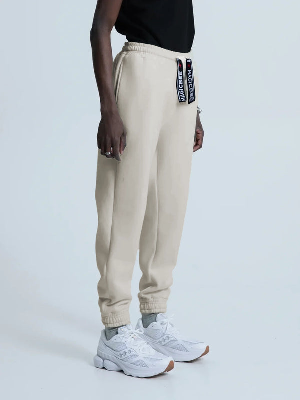 MagicBee Elastic Cord Tape Pants - Beige