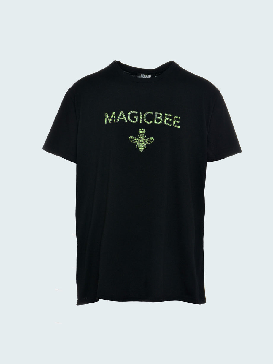 T-shirt MagicBee Embossed Tape - Blanc