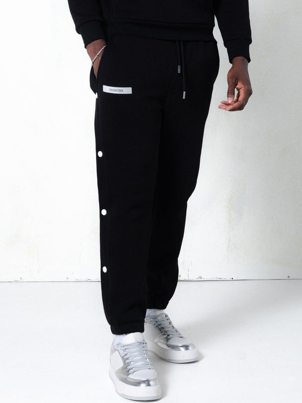 MagicBee Grosgrain Logo Pants - Black