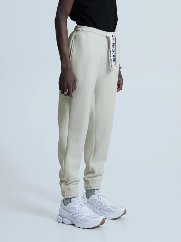 MagicBee Elastic Cord Tape Pants - Beige