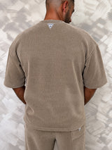 MagicBee Oversize Chenille Tee - Beige