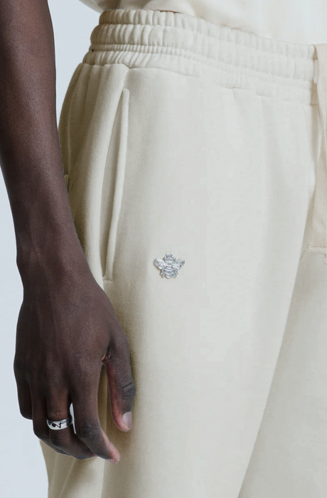 MagicBee Metallic Logo Pants - Beige