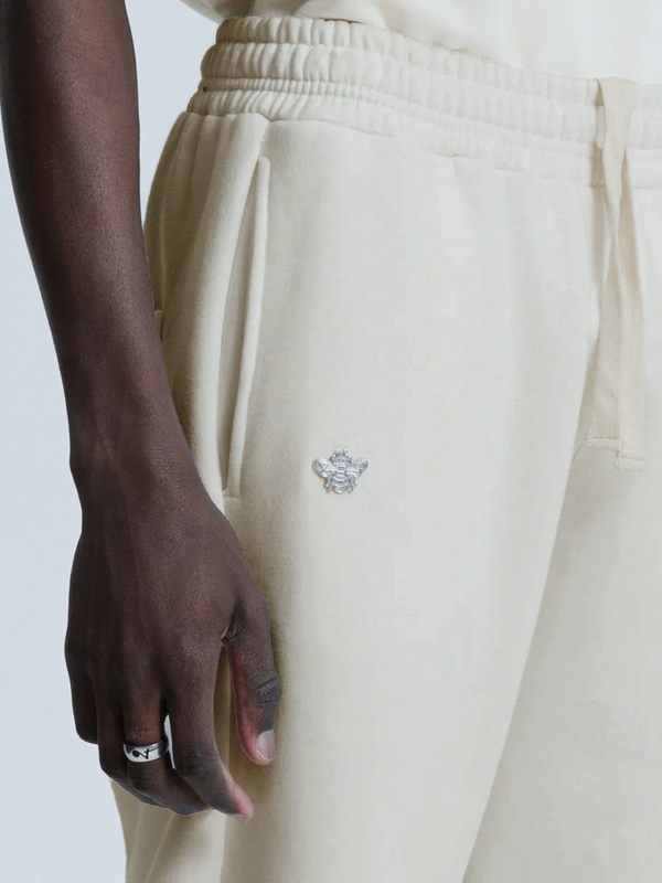 MagicBee Metallic Logo Pants - Beige