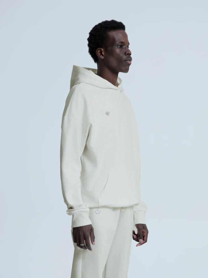 MagicBee Metallic Logo Hoodie - Beige