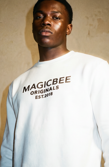 MagicBee Originals 3D Logo Sweatshirt - Off White