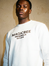 MagicBee Originals 3D Logo Sweatshirt - Off White