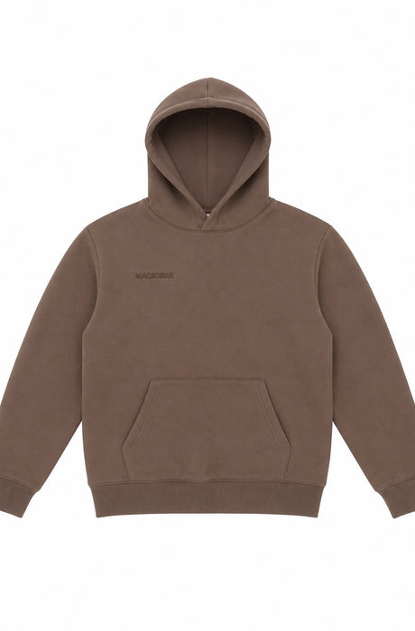 MagicBee Embroidered Logo Hoodie - Brown