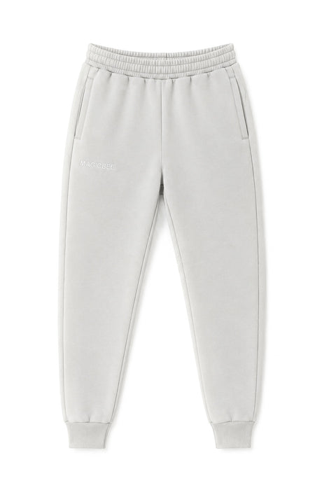 MagicBee Embroidered Logo Pants - Ice Grey