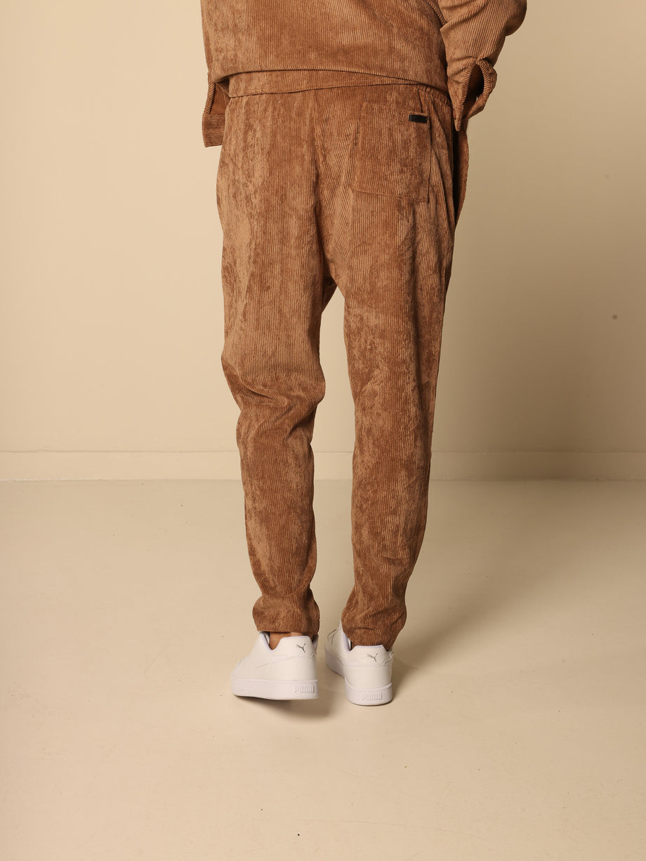 MAGICBEE COUTURE COZY CORDUROY PANTS - CAMEL