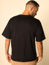 MAGICBEE COUTURE TEE WITH POCKET - BLACK