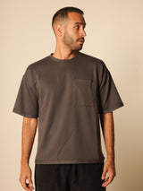 MAGICBEE COUTURE TEE WITH POCKET - ROCK
