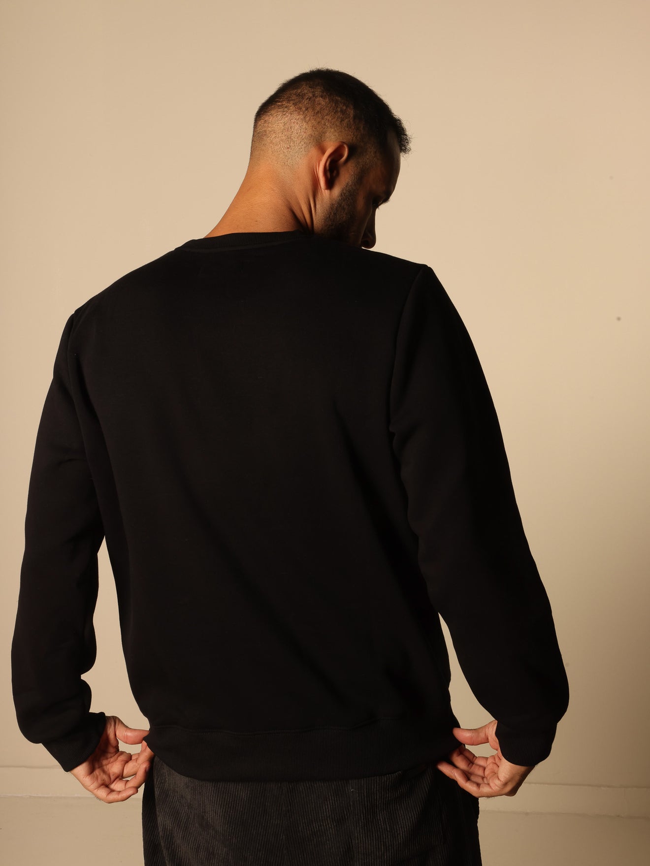 MagicBee Black Velvet Logo Sweatshirt- Black (Limited Edition)