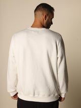 MagicBee Velvet Logo Sweatshirt - White (Limited Edition)