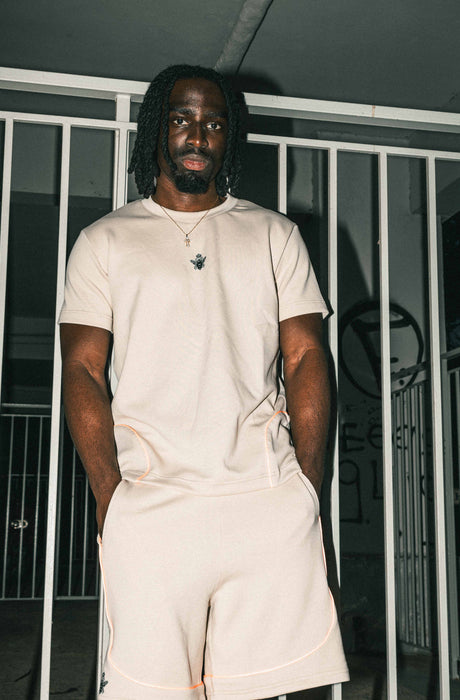 MagicBee Scuba Reflective Shorts - Beige