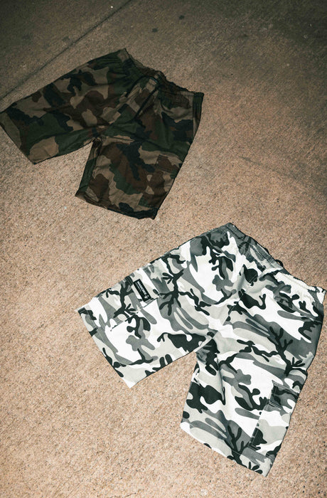 MagicBee Cargo Camo Shorts - Khaki