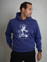 MagicBee Teddy Bear Unisex Hoodie - Blue