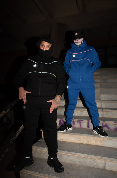 MagicBee Sportswear Vest Tracksuit Jacket - Black