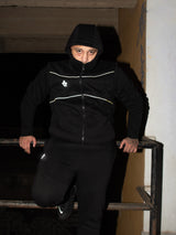 MagicBee Sportswear Vest Tracksuit Jacket - Black