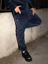 MagicBee Velour Tracksuit Pants- Navy Blue