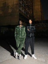 MagicBee Velour Tracksuit Jacket - Khaki