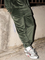 MagicBee Velour Tracksuit Pants- Khaki