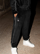 MagicBee Velour Tracksuit Pants- Black
