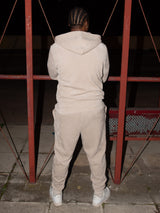 MagicBee Corduroy Velour Tracksuit Pants - Beige