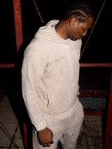 MagicBee Corduroy Velour Tracksuit Jacket - Beige