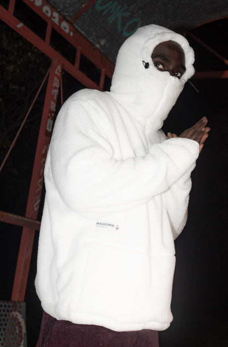 MagicBee Fleece Zip Hoodie - Off White