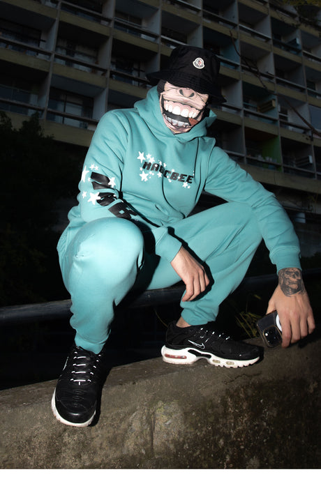MagicBee Reflective Stars Hoodie - Teal