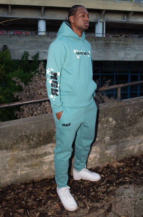 MagicBee Reflective Stars Hoodie - Teal