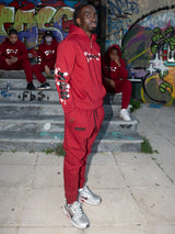 MagicBee Reflective Stars Hoodie - Burgundy