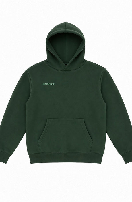 MagicBee Embroidered Logo Hoodie - Green