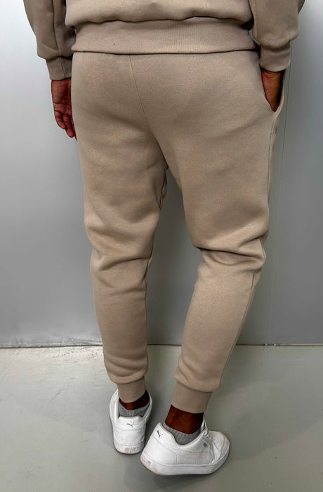 MagicBee Embroidered Logo Pants - Beige