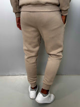 MagicBee Embroidered Logo Pants - Beige