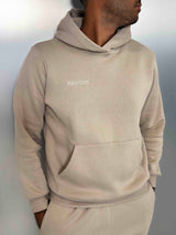 MagicBee Embroidered Logo Hoodie - Beige