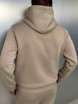 MagicBee Embroidered Logo Hoodie - Beige