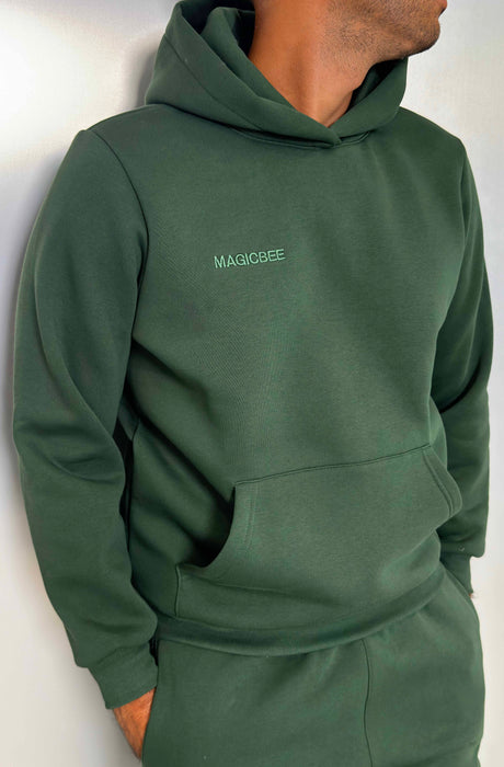 MagicBee Embroidered Logo Hoodie - Green