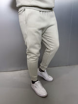 MagicBee Embroidered Logo Pants - Ice Grey