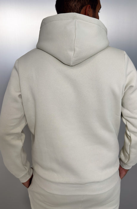 MagicBee Embroidered Logo Hoodie - Ice Grey