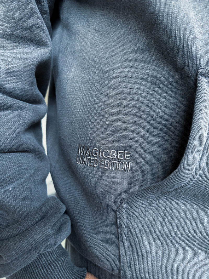 MagicBee Unisex Washed Handmade Jacket - Grey (Limited Edition)