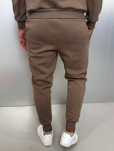 MagicBee Embroidered Logo Pants - Brown