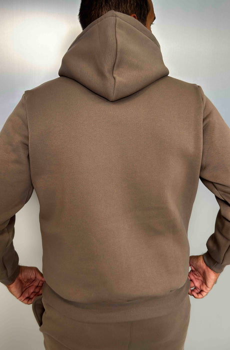 MagicBee Embroidered Logo Hoodie - Brown